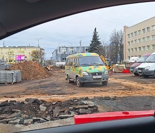 Благоустройство площади Революции в Истре вошло в активную фазу