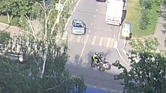 Погоня за нарушителем в Истре попала на камеры видеонаблюдения