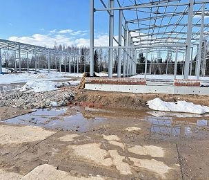 Современная мастерская для ремонта коммунальной техники строится в Духанино