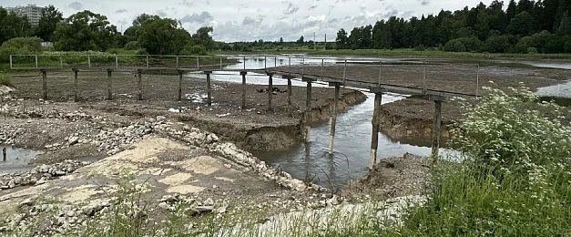Восстановить плотину на Маглуше вблизи Глебовского обещают с учётом погодных условий