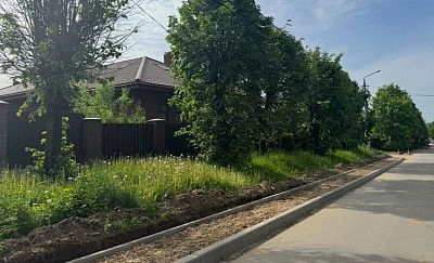 В частном секторе в Истре строят новые тротуары