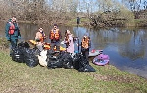 На реке Истре прошёл необычный субботник 