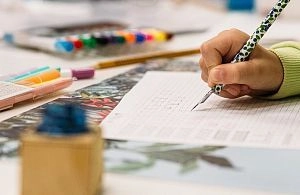 Мастер-класс для детей «Каллиграфия. Ветка сирени»