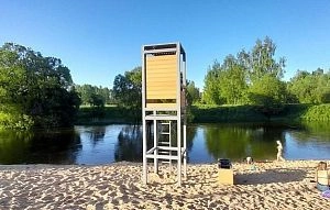 На пляже в Истре всё лето будет работать спасательный пост