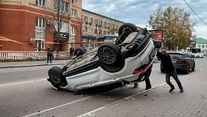 Подробности ДТП с «перевёртышем» на улице Ленина