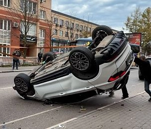 Подробности ДТП с «перевёртышем» на улице Ленина