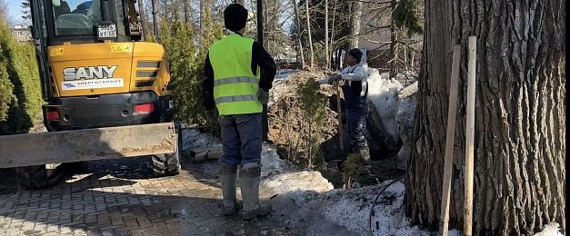 Раскопки в парке «Фабричный» обещают завершить к середине апреля